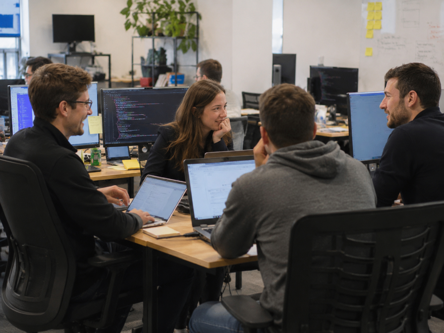 Our team collaborating